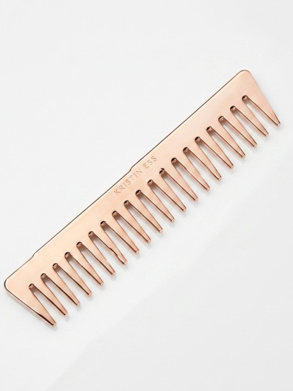 NWT KRISTIN ESS Rose Gold Wide Tooth Detangling Comb